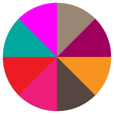 Bölümlü turta grafiği, pasta grafiği bilgisi, sunum şablonu tasarım ögesi