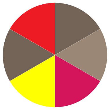 Bölümlü turta grafiği, pasta grafiği bilgisi, sunum şablonu tasarım ögesi