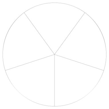 Bölümlü turta grafiği, pasta grafiği bilgisi, sunum şablonu tasarım ögesi