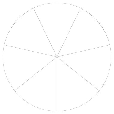 Bölümlü turta grafiği, pasta grafiği bilgisi, sunum şablonu tasarım ögesi