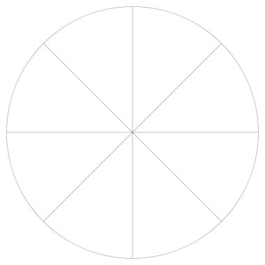 Bölümlü turta grafiği, pasta grafiği bilgisi, sunum şablonu tasarım ögesi