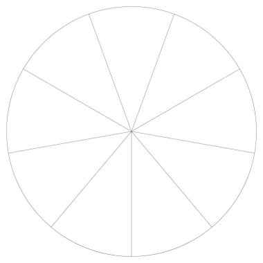 Bölümlü turta grafiği, pasta grafiği bilgisi, sunum şablonu tasarım ögesi