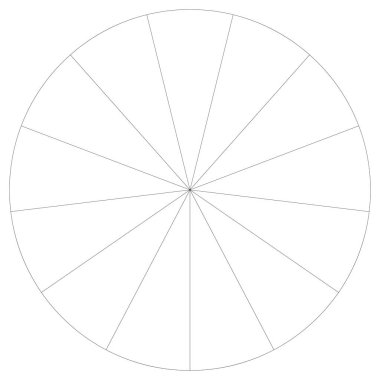 Bölümlü turta grafiği, pasta grafiği bilgisi, sunum şablonu tasarım ögesi