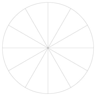 Bölümlü turta grafiği, pasta grafiği bilgisi, sunum şablonu tasarım ögesi