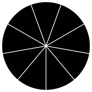 Bölümlü turta grafiği, pasta grafiği bilgisi, sunum şablonu tasarım ögesi