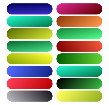 Plaket, plaket pankartı, boş boşluklu düğme şekli vektör çizimi