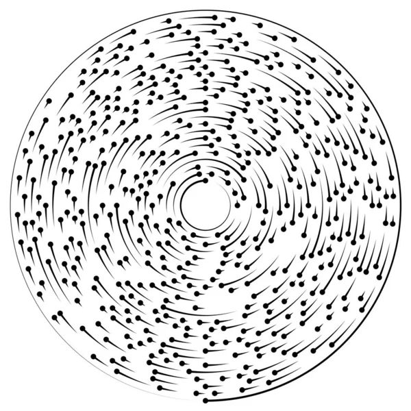 Segmentiertes Kreisförmiges Element Einfache Vektorgrafik — Stockvektor