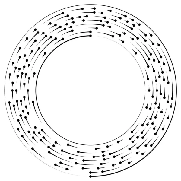 Segmenterat Cirkulärt Element Enkel Vektor Illustration Grafisk — Stock vektor