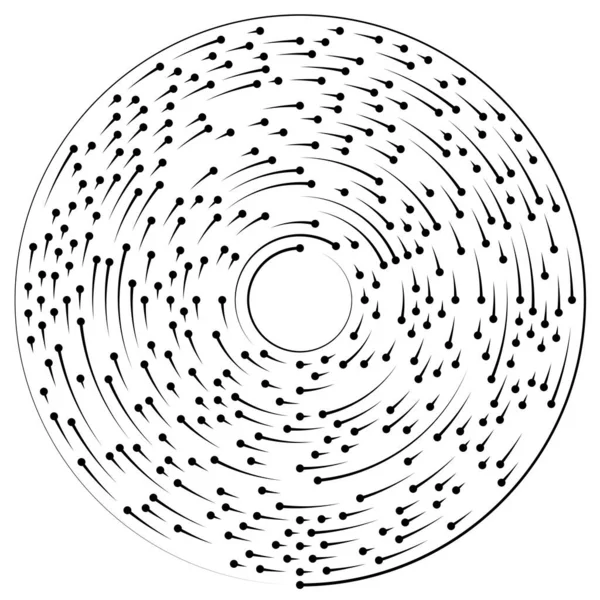 Segmentiertes Kreisförmiges Element Einfache Vektorgrafik — Stockvektor