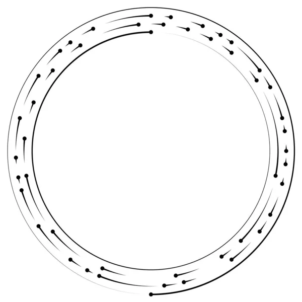 セグメント化された円要素 単純なベクトルイラストグラフィック — ストックベクタ