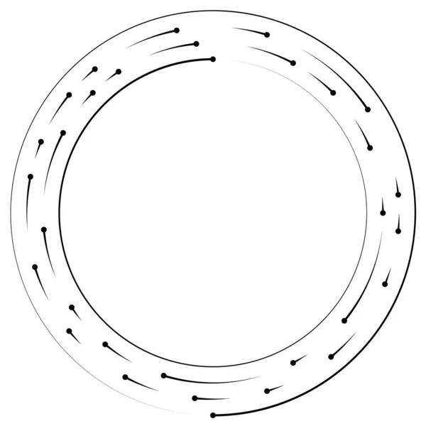 Elemento Circular Segmentado Ilustração Vetorial Simples Gráfico — Vetor de Stock