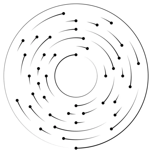 Segmenterat Cirkulärt Element Enkel Vektor Illustration Grafisk — Stock vektor