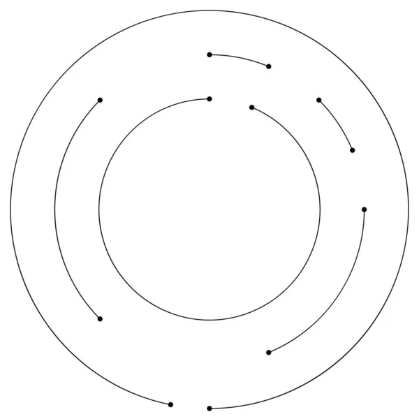 Elemento Circular Segmentado Ilustração Vetorial Simples Gráfico —  Vetores de Stock