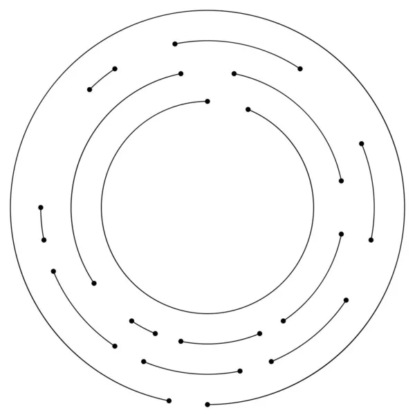 Elemento Circular Segmentado Gráfico Ilustración Vectorial Simple — Archivo Imágenes Vectoriales