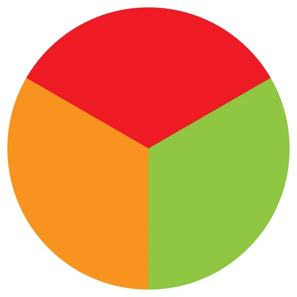 Segmented Circle Pie Graph Pie Chart Infographics Presentation Template Design — Stock Vector