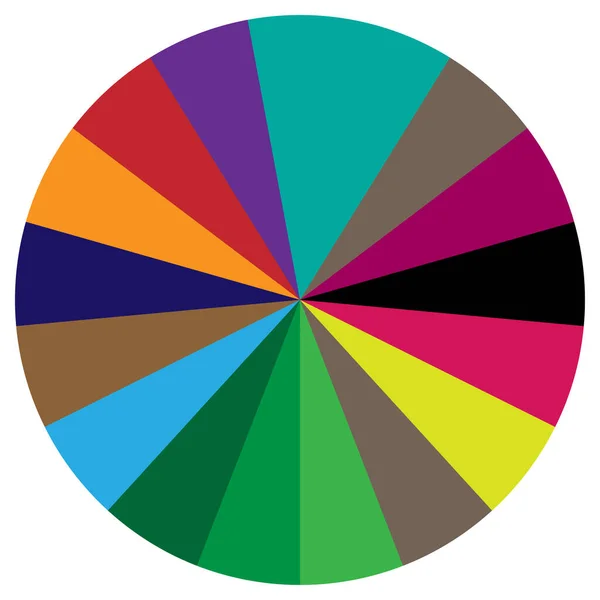 Gráfico Torta Círculo Segmentado Gráfico Torta Infográficos Elemento Design Modelo —  Vetores de Stock