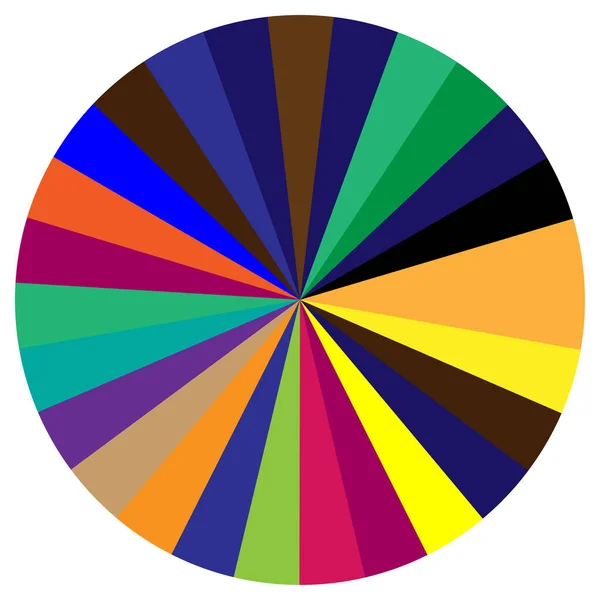 Segmented Circle Pie Graph Pie Chart Infographics Presentation Template Design — Stock Vector