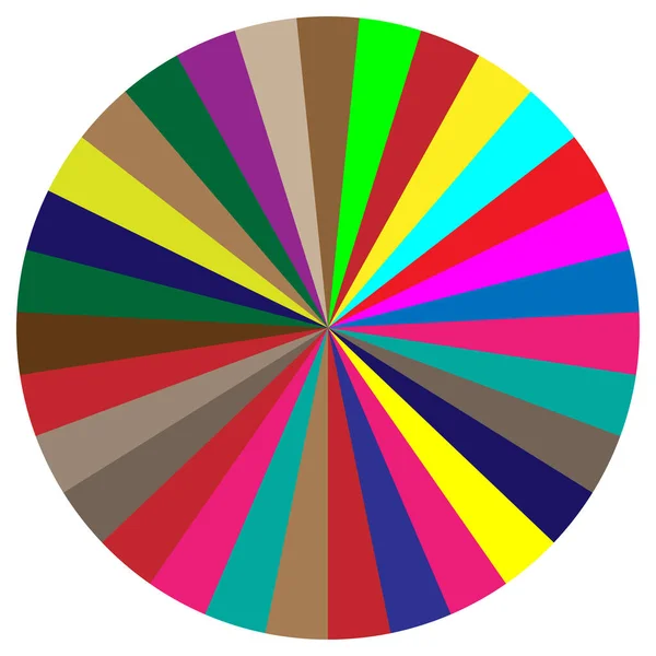 Gráfico Torta Círculo Segmentado Gráfico Torta Infográficos Elemento Design Modelo — Vetor de Stock