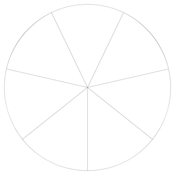 Сегрегований Круглий Граф Пирога Інфографіка Діаграми Пирогів Елемент Дизайну Шаблону — стоковий вектор