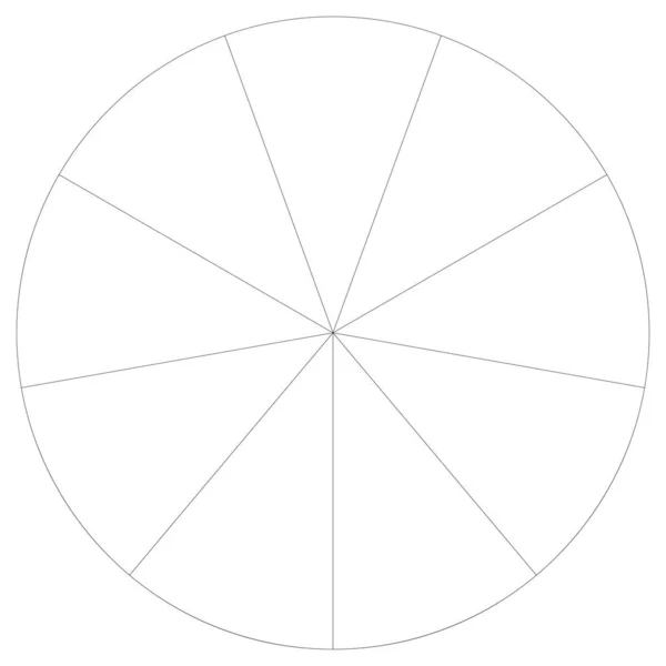 Segmented Cycle Pie Graph Pie Chart Infographics Παρουσίαση Πρότυπο Στοιχείο — Διανυσματικό Αρχείο