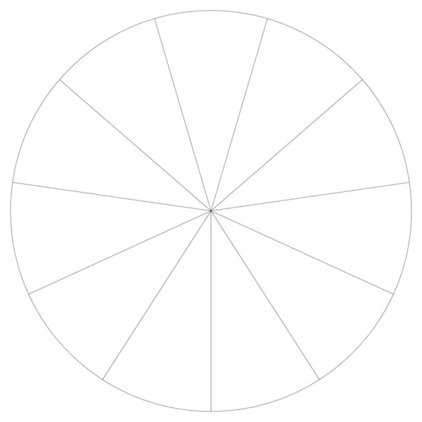 Gráfico Circular Segmentado Infografías Del Gráfico Circular Elemento Diseño Plantilla — Archivo Imágenes Vectoriales
