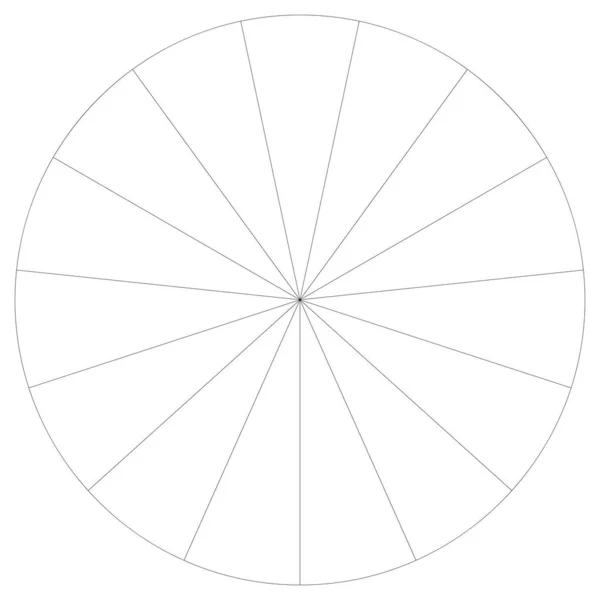 Segmented Circle Pie Graph Pie Chart Infographics Presentation Template Design — Stock Vector