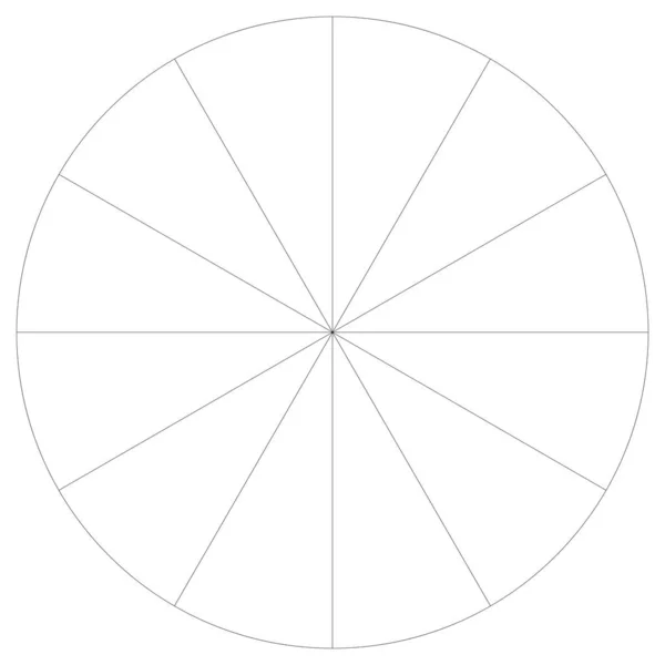 Gráfico Circular Segmentado Infografías Del Gráfico Circular Elemento Diseño Plantilla — Archivo Imágenes Vectoriales