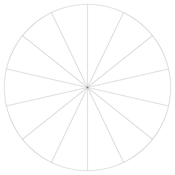 Сегментированный круговой график, инфографика круговой диаграммы, элемент дизайна шаблона презентации