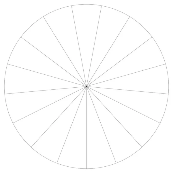 Gráfico Torta Círculo Segmentado Gráfico Torta Infográficos Elemento Design Modelo — Vetor de Stock