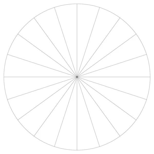 Gráfico Torta Círculo Segmentado Gráfico Torta Infográficos Elemento Design Modelo —  Vetores de Stock