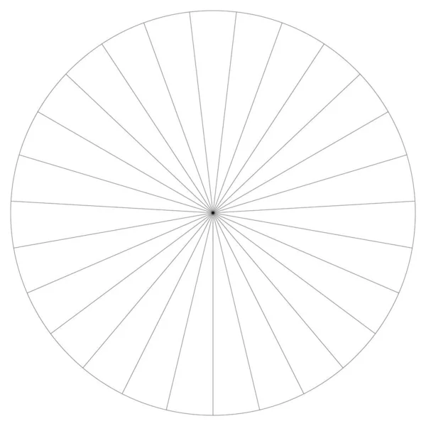 Gráfico Torta Círculo Segmentado Gráfico Torta Infográficos Elemento Design Modelo — Vetor de Stock