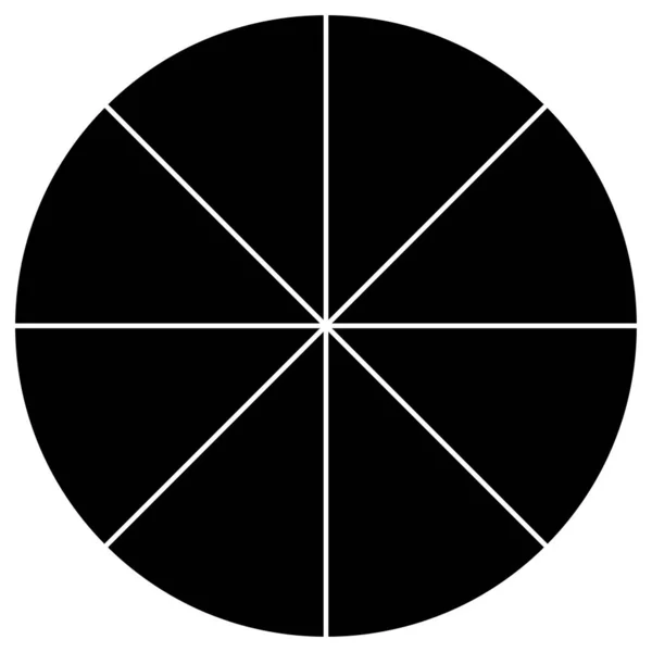 Segmentierter Kreisdiagramm Kuchendiagramm Infografik Gestaltungselement Für Präsentationsvorlagen — Stockvektor