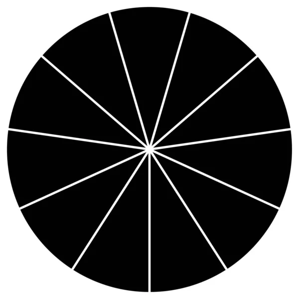 Segmented Cycle Pie Graph Pie Chart Infographics Παρουσίαση Πρότυπο Στοιχείο — Διανυσματικό Αρχείο