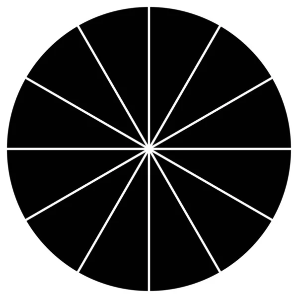 Segmented Cycle Pie Graph Pie Chart Infographics Παρουσίαση Πρότυπο Στοιχείο — Διανυσματικό Αρχείο