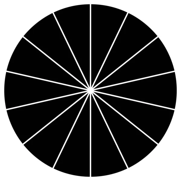 Segmented Cycle Pie Graph Pie Chart Infographics Παρουσίαση Πρότυπο Στοιχείο — Διανυσματικό Αρχείο