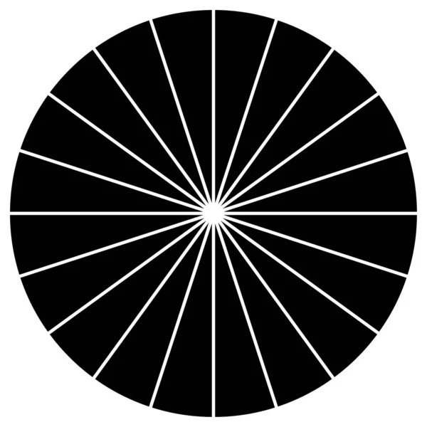 Gráfico Circular Segmentado Infografías Del Gráfico Circular Elemento Diseño Plantilla — Vector de stock