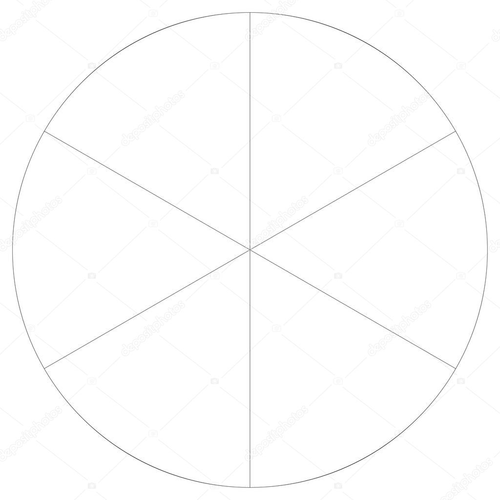 Segmented circle pie graph, pie chart infographics, presentation template design element