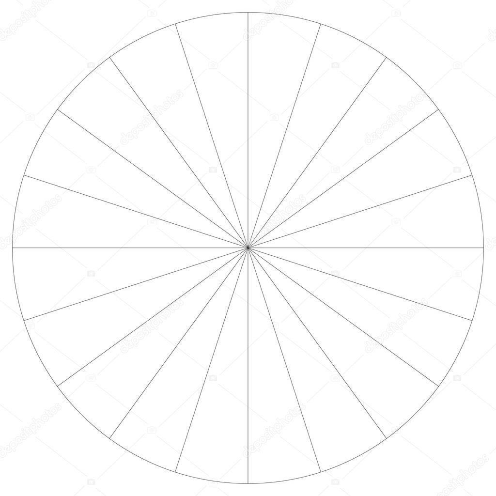 Segmented circle pie graph, pie chart infographics, presentation template design element
