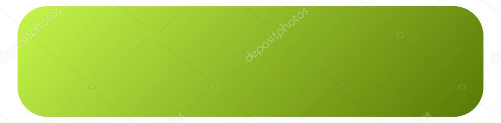 Plaque, plaquette banner, button shape vector illustration with blank space