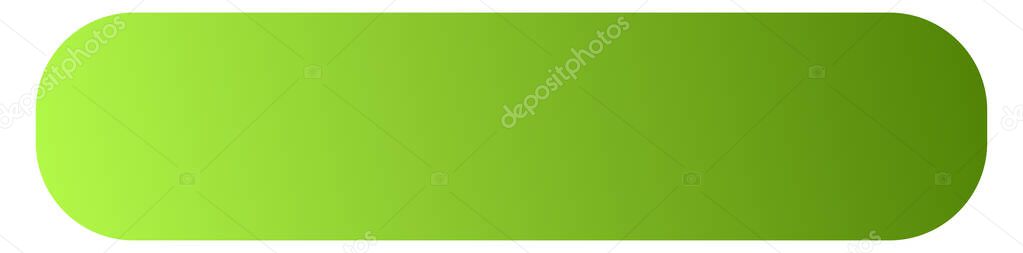Plaque, plaquette banner, button shape vector illustration with blank space