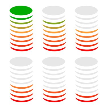 Yükleyici, önyükleyici, işlem çubuğu vektör ögesi Stok vektör çizimi