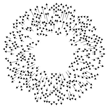 Genişleme, şişkinlik ve şişkinlik için dışa bakan oklar