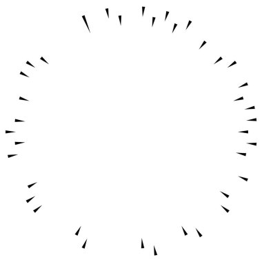 Patlama için çizgiler, çizgiler soyut element, vektör illüstrasyon şablonu