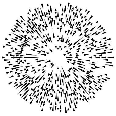Patlama için çizgiler, çizgiler soyut element, vektör illüstrasyon şablonu