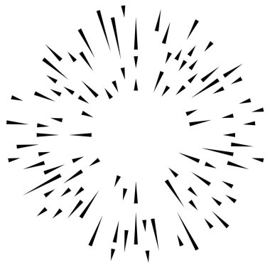 Radyal, yayılan çizgiler, çizgiler patlama için soyut element, patlama, yayılma teması