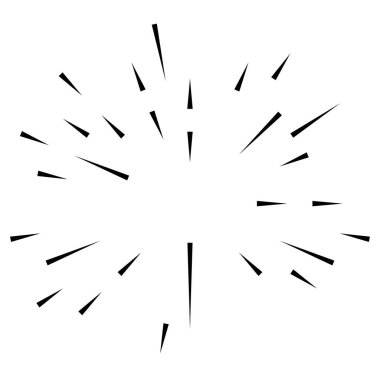 Radyal, yayılan çizgiler, çizgiler patlama için soyut element, patlama, yayılma teması