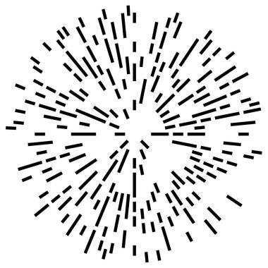Radyal, yayılan çizgiler, çizgiler patlama için soyut element, patlama, yayılma teması