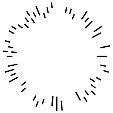 Patlama için çizgiler, çizgiler soyut element, vektör illüstrasyon şablonu