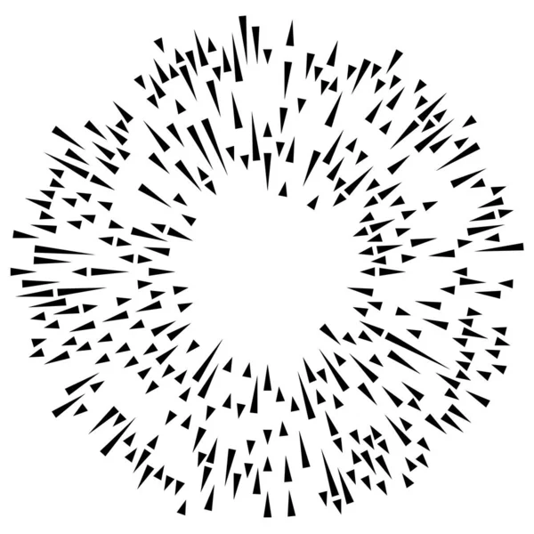 Líneas Radiantes Rayas Elemento Abstracto Para Explosión Plantilla Ilustración Vectorial — Archivo Imágenes Vectoriales