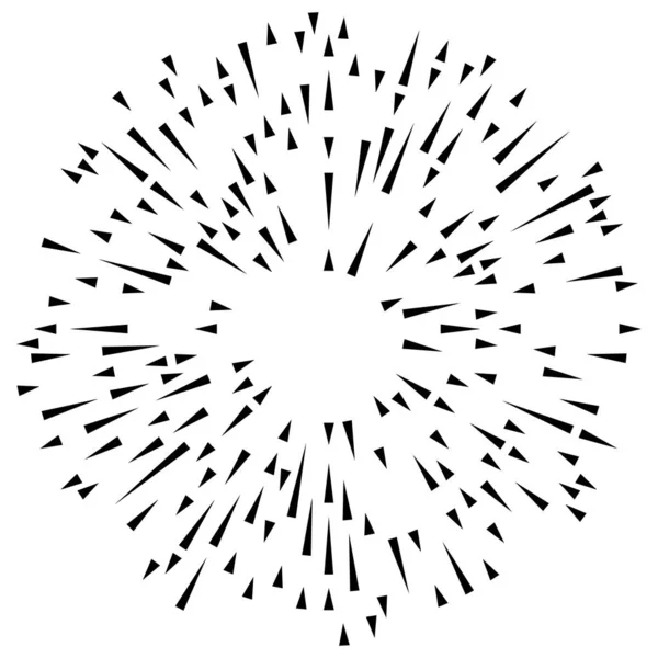 Излучающие Линии Полосы Абстрактный Элемент Взрыва Векторный Шаблон Иллюстрации — стоковый вектор